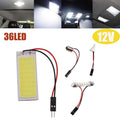 6000K White COB LED Panel for Roof/Car Interior Ceiling (16/24/36/48 LED)