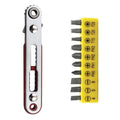 Set of 11 Ratchet Wrenches with Offset Handle