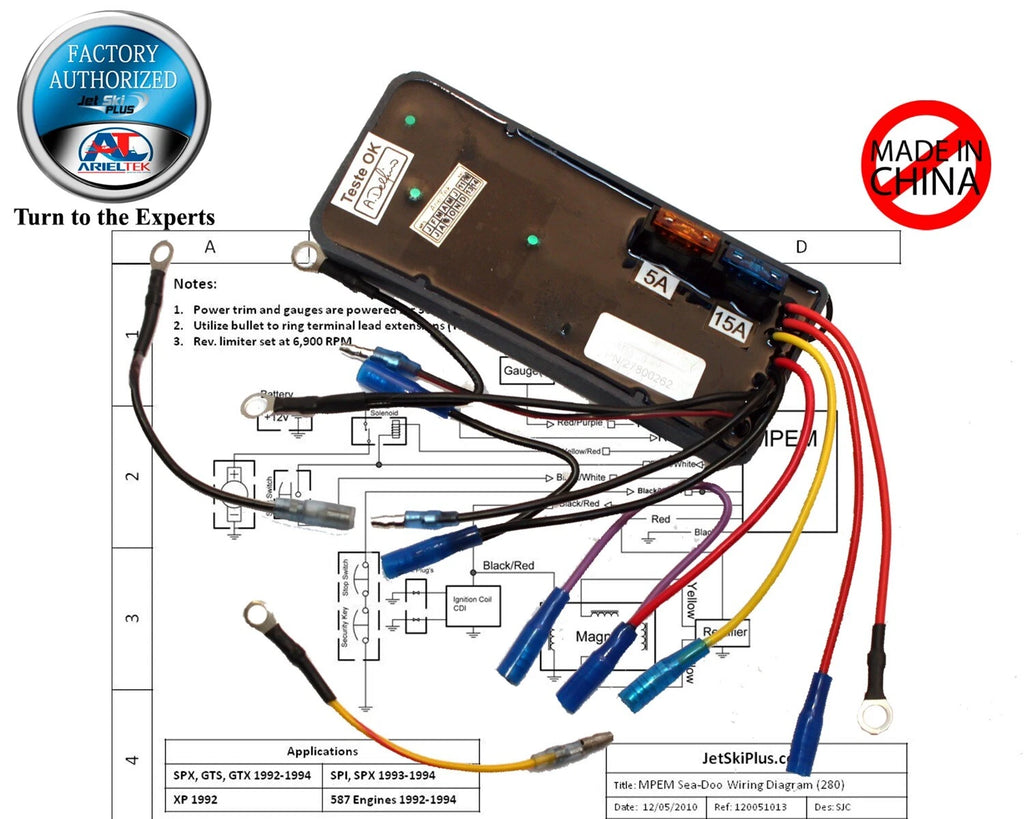 MPEM CDI for Seadoo SP SPI XP GTX GTS SPX (1994) 278000070 278000413