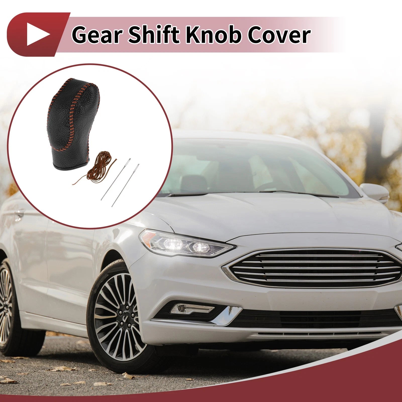 Gear Shift Knob Cover Replacement for Ford Fusion (2013–2016)