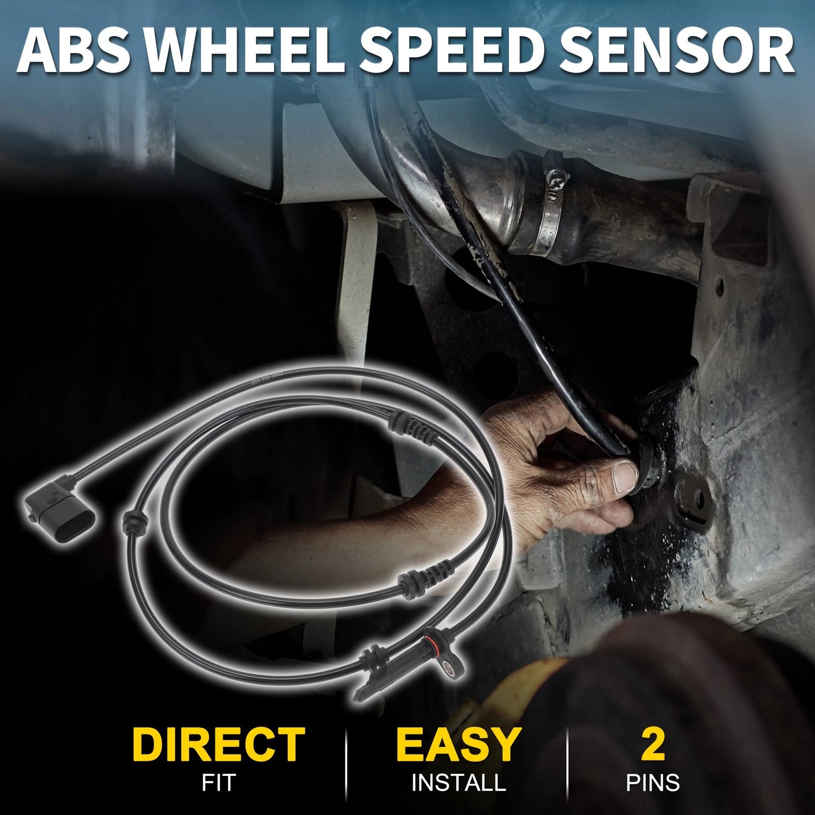 Front Left ABS Wheel Speed Sensor Replacement for Mercedes-Benz GLC300 (2016–2023)