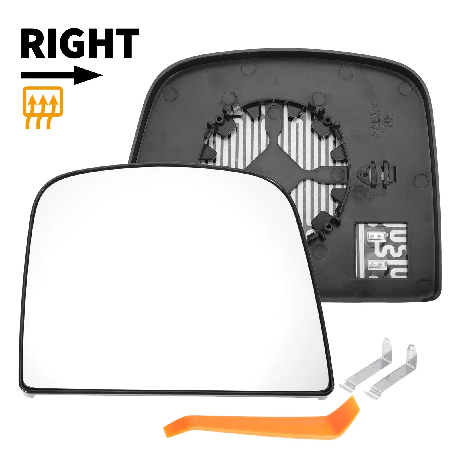 Heated Right Passenger Side Mirror Glass Replacement for Chevrolet (2016–2019)