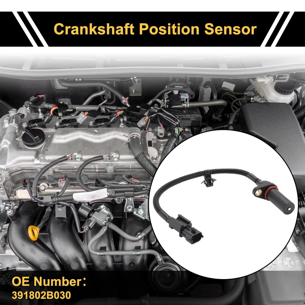 Crankshaft Position Sensor Replacement for Hyundai Tucson 1.6T-GDi (2015–2020)