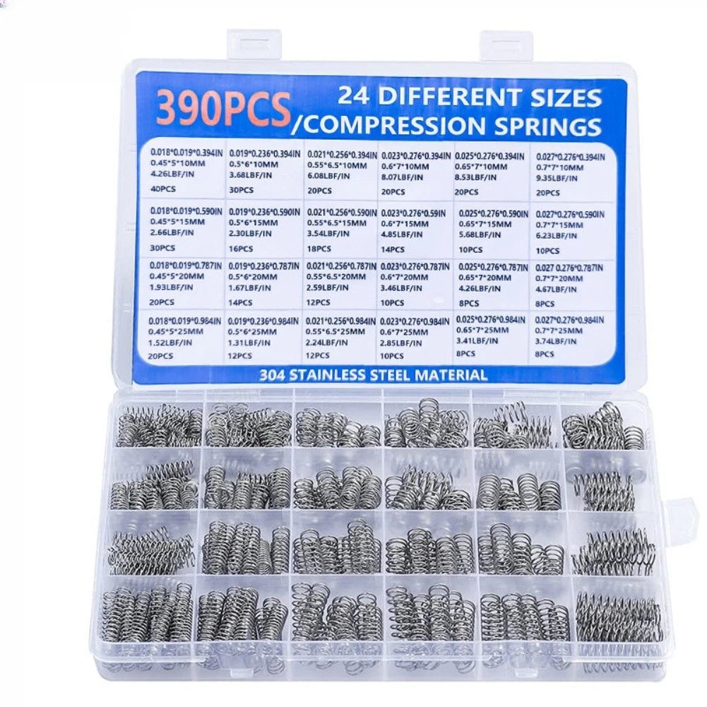 Set of 4 Compression Springs for Automotive Applications (390420 Pieces)