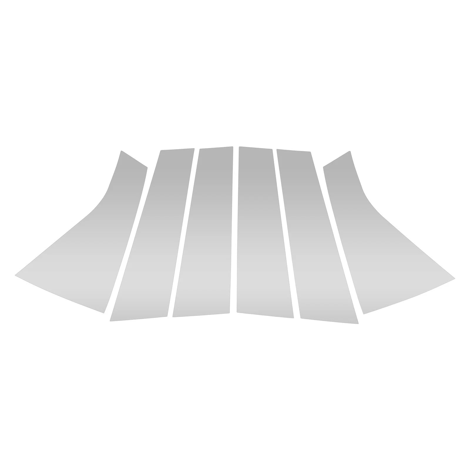 6 Pcs Pillar Window Trim Replacement for Chevy Blazer (2019–2022) Silver
