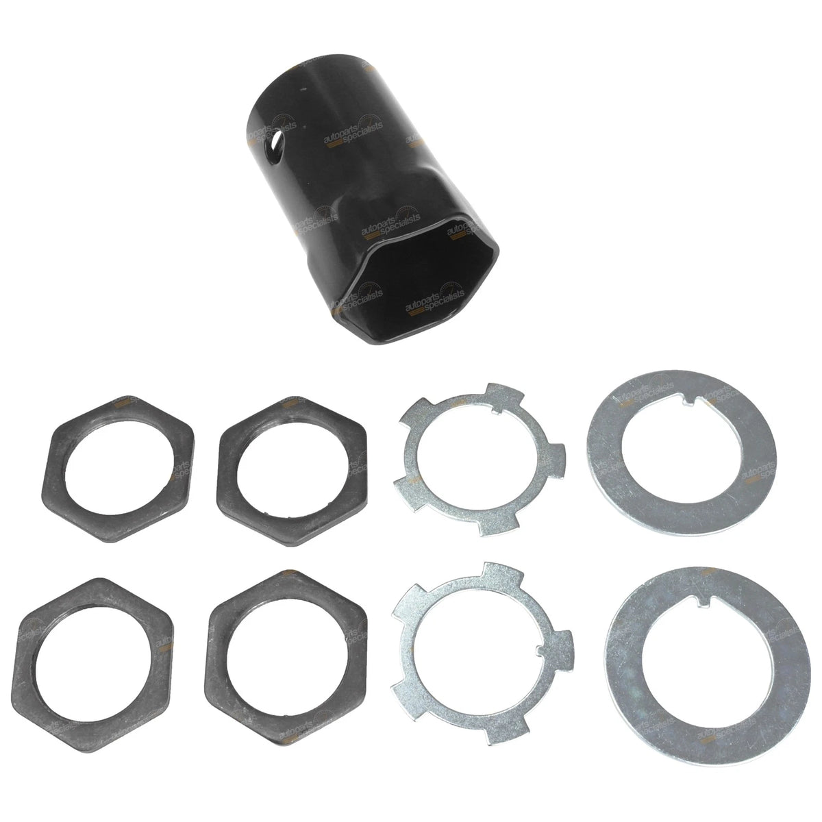 Front Bearing Adjusting Axle Wheel Hub Nut + 54mm Socket for Landcruiser Hilux