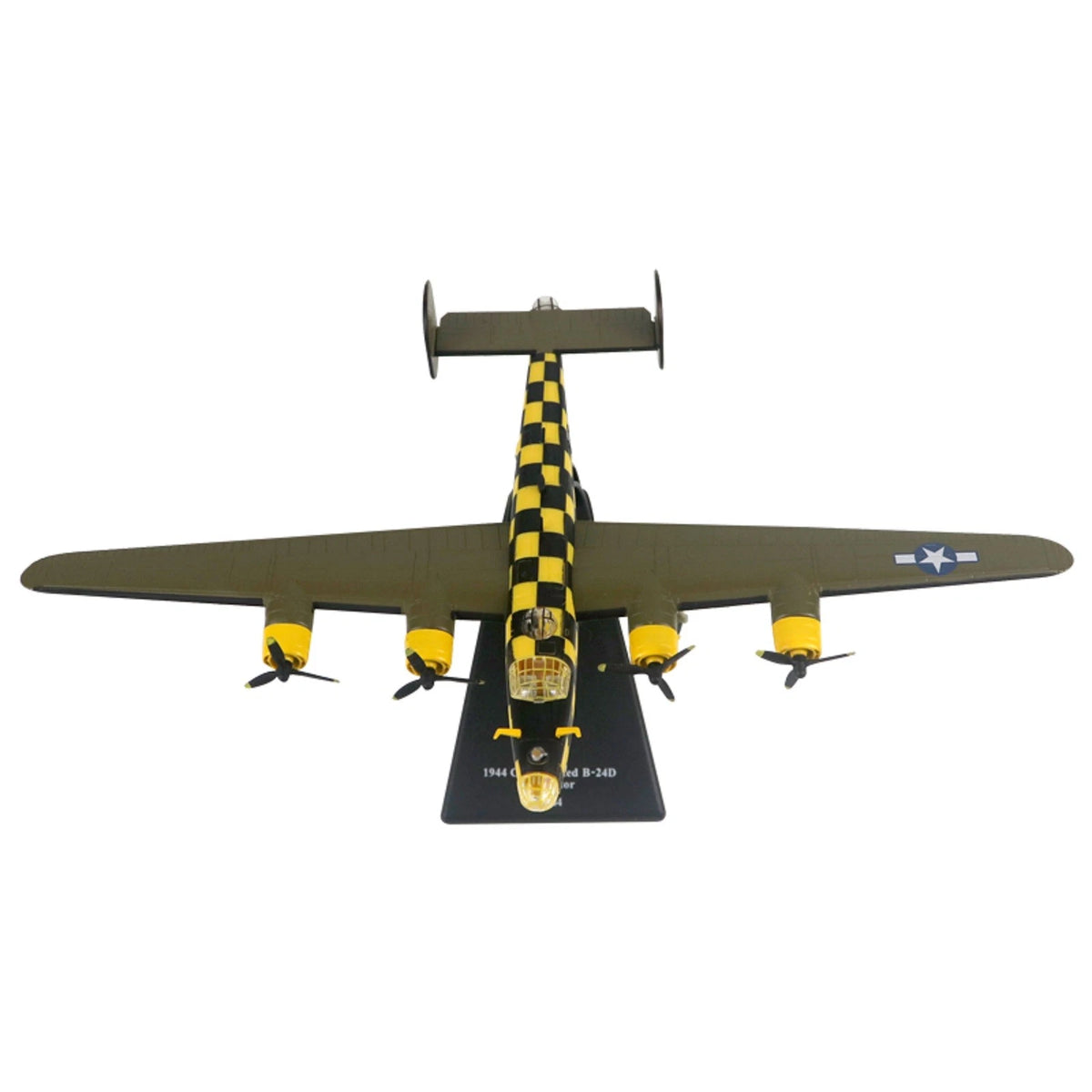 1/144 Scale B-24D Liberator Bomber Model with Stand (WWII)