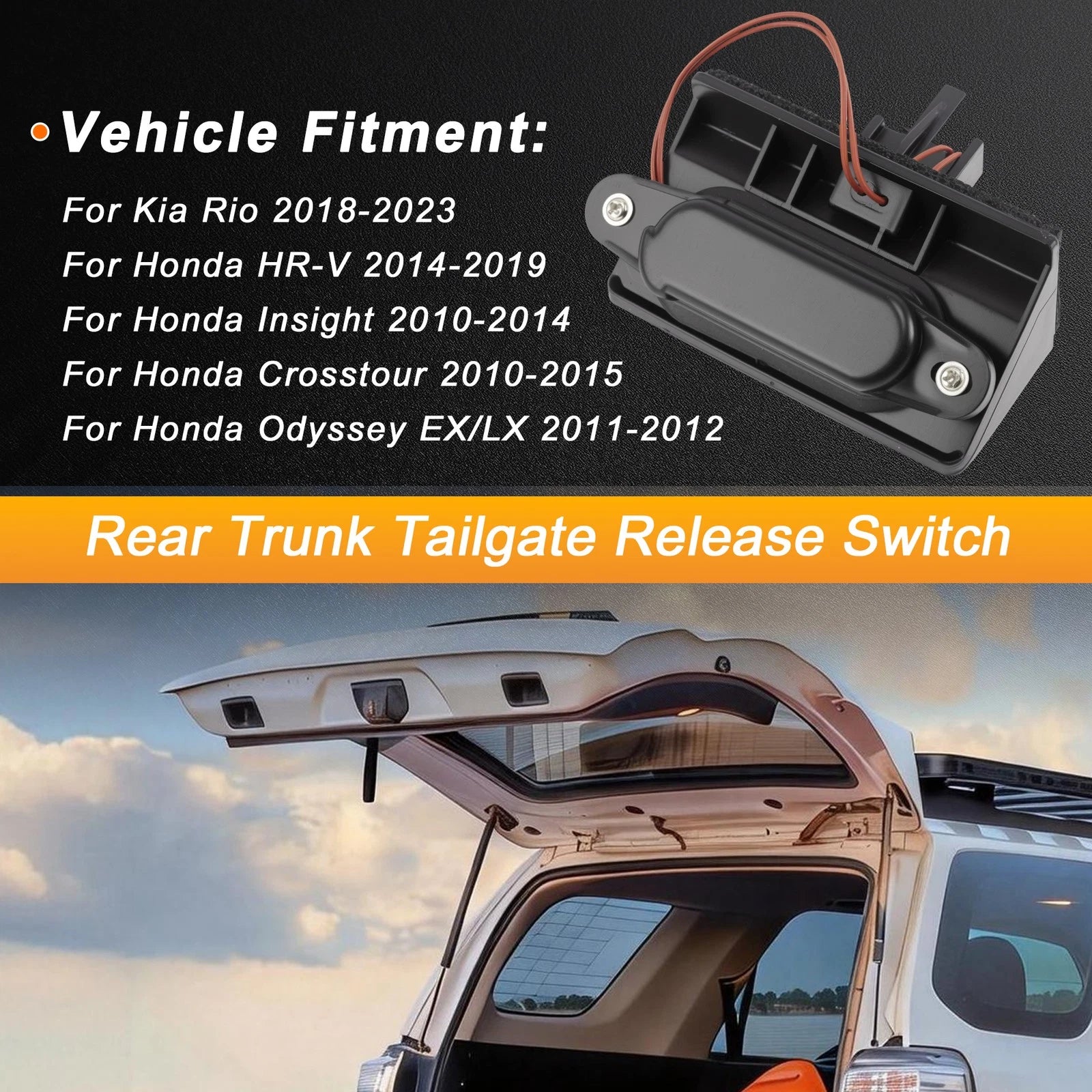Tailgate Trunk Release Switch Replacement for Honda HR-V 2014–2019