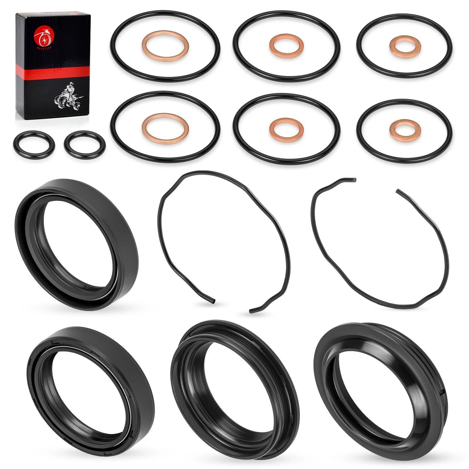 Fork Dust Oil Seal O-Ring Kit for Suzuki V-Strom 650 DL650 DL650A (2004–2011)