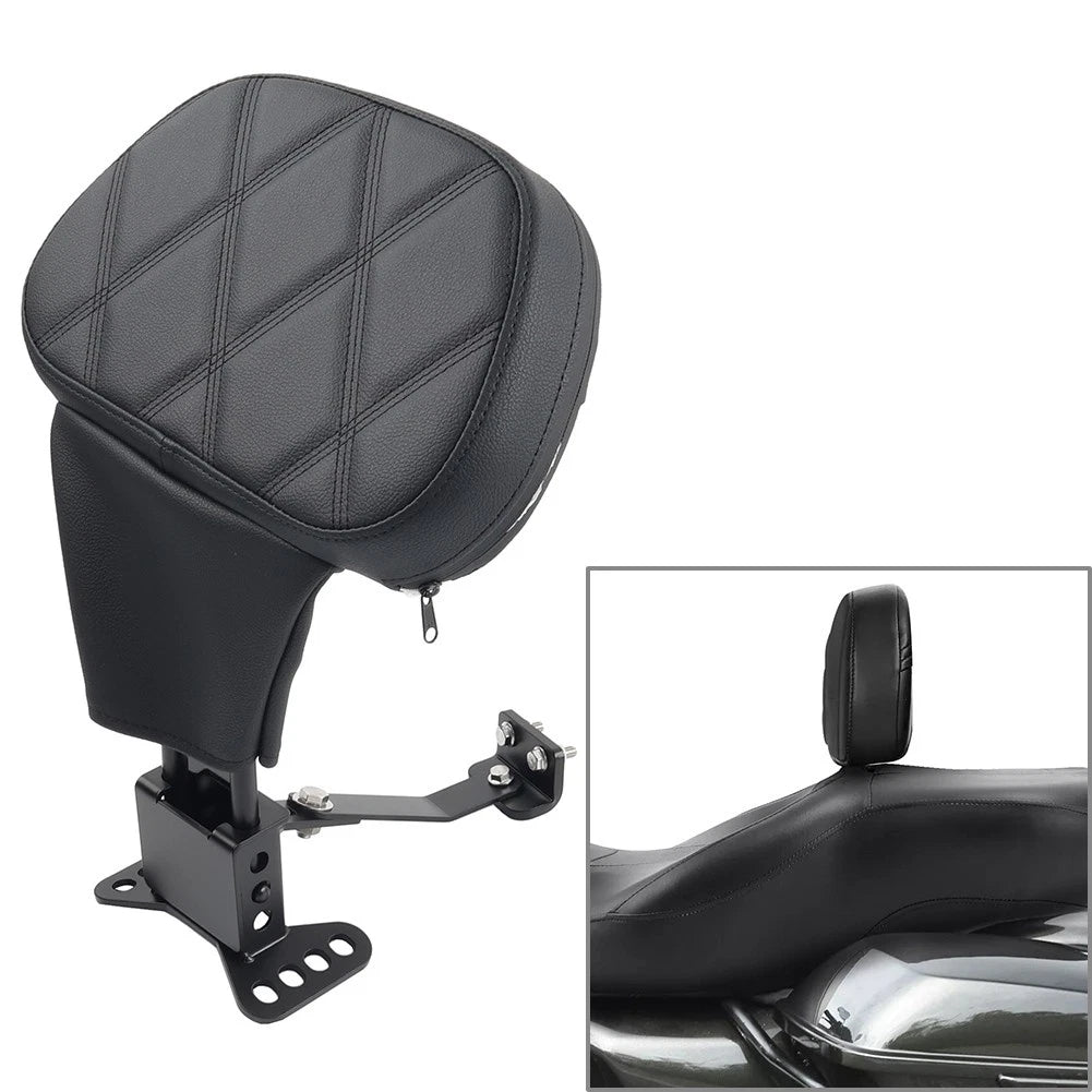 Adjustable Backrest Pad for Harley Street Glide Road King (2009–2026)