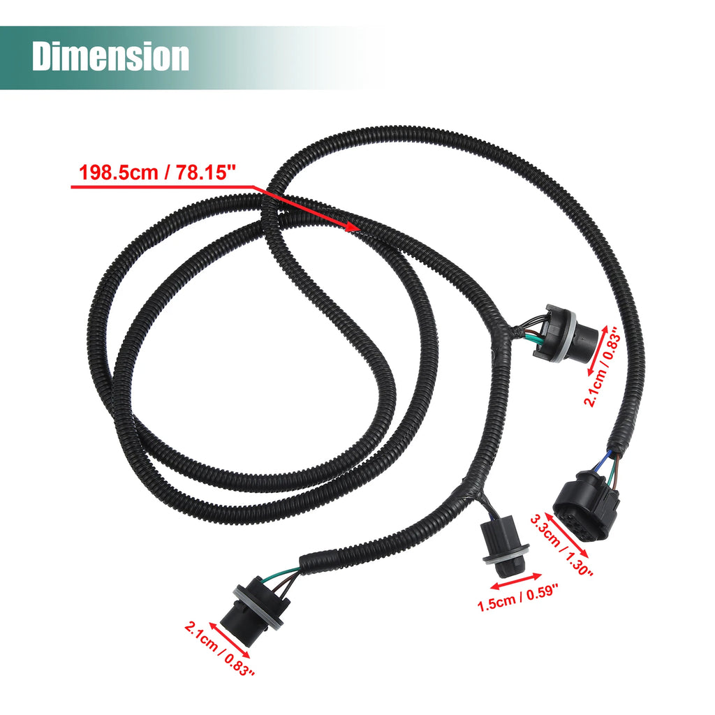 Tail Light Lamp Wiring Harness Socket for GMC Sierra (2014–2018)