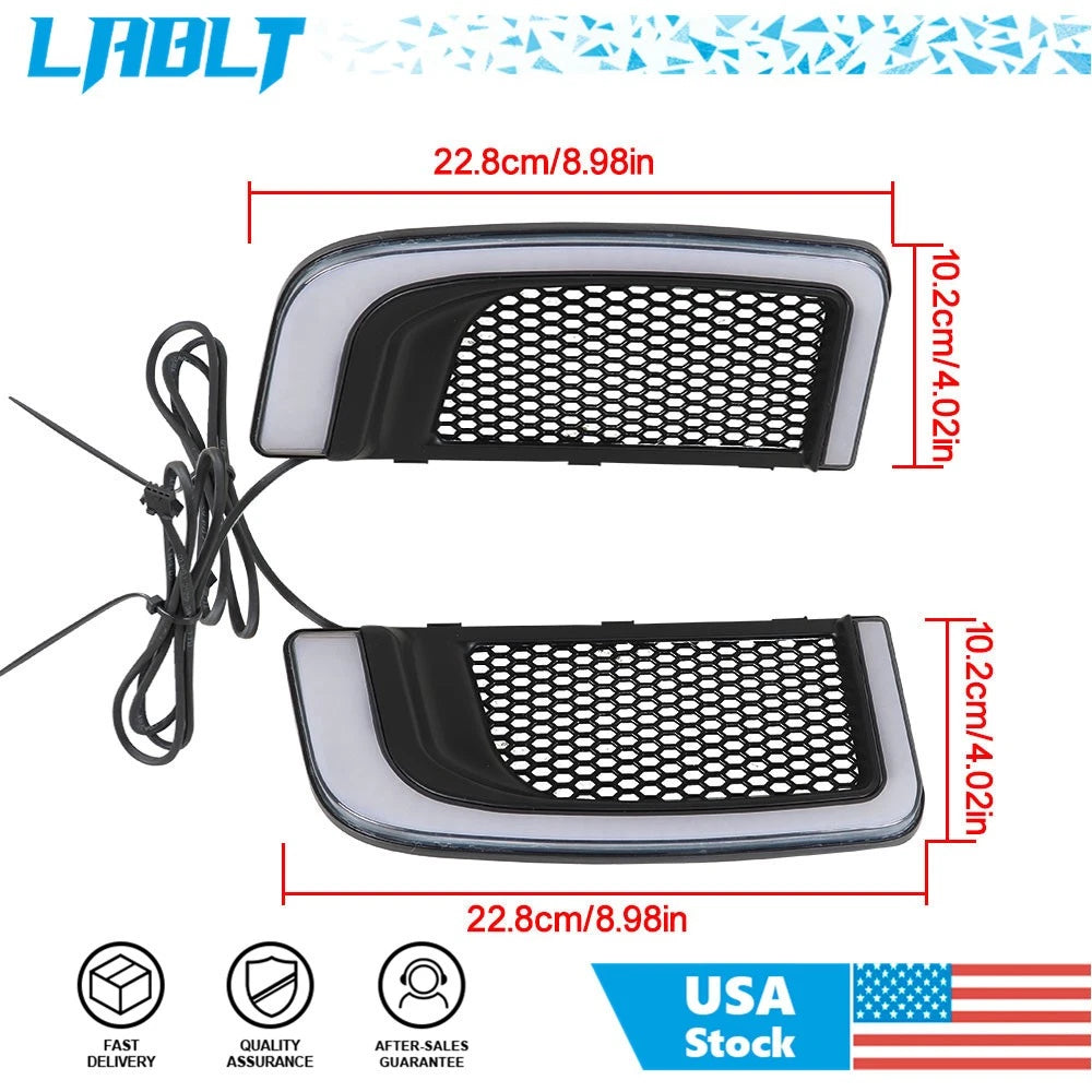LED Running Light/Turn Signal Grills for Harley Electra Glide (2014–2023)