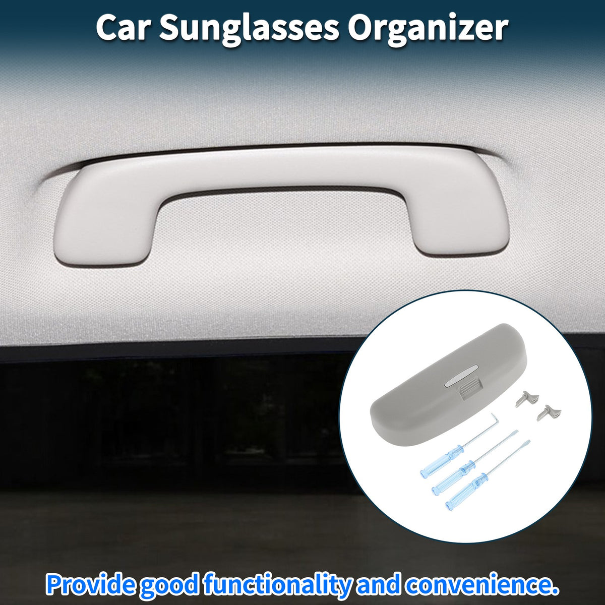 Car Sunglasses Case for Audi Q3 Eyeglasses Holder Storage (2013–2021)