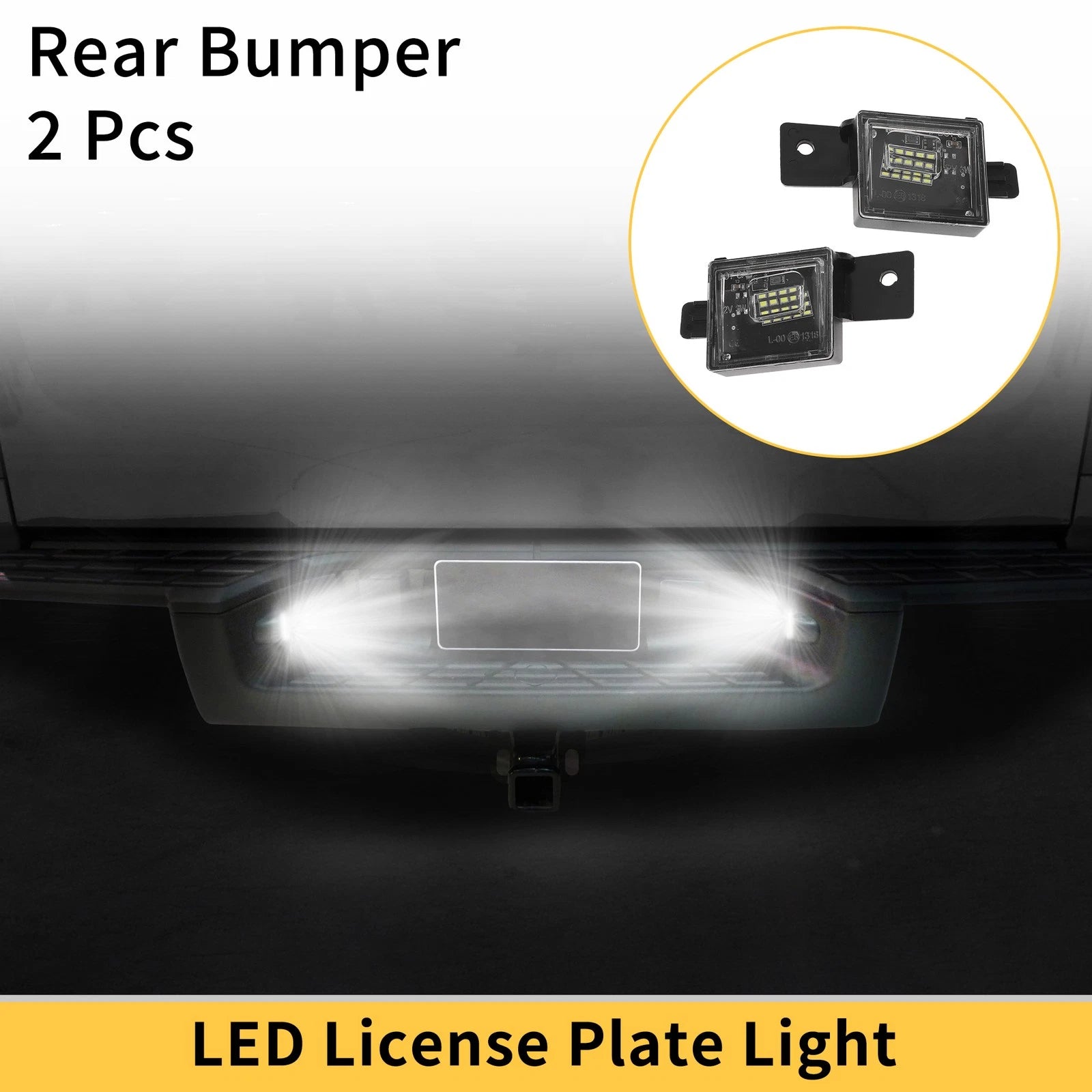 2 Pack License Plate Light Bulb for Chevrolet Silverado (2014–2020)