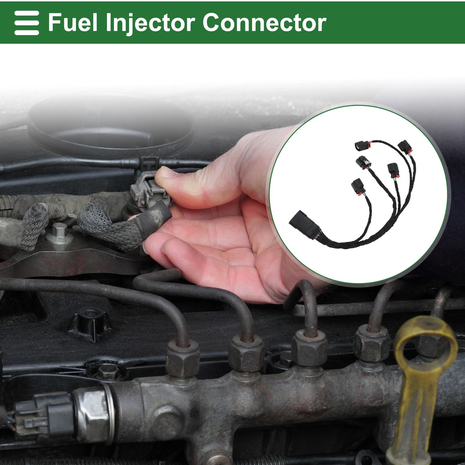 Fuel Injector Connector Wiring Harness for Chevrolet Camaro (2016–2016)
