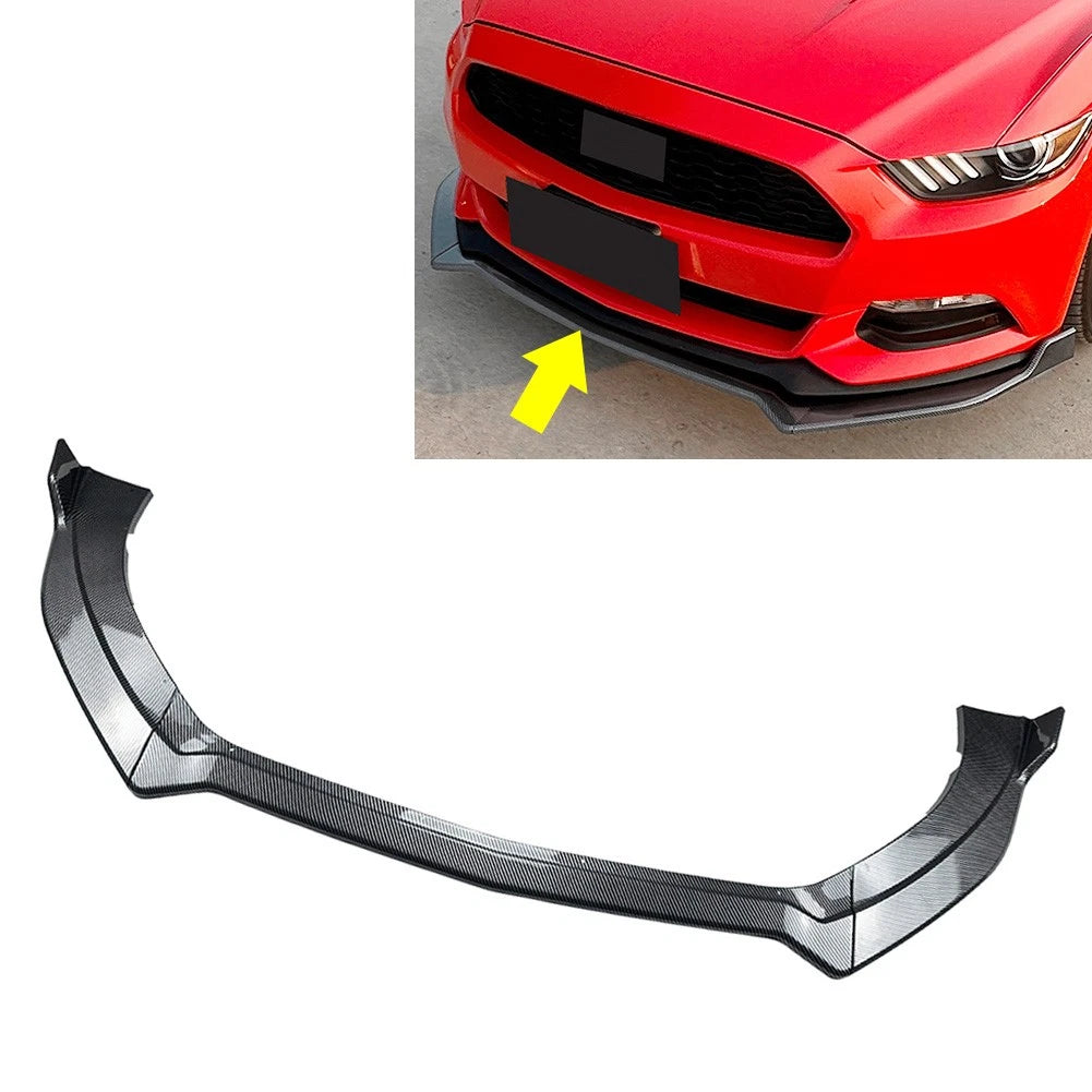 Carbon Fiber Front Bumper Lip for Ford Mustang MK6 (2015–2017)