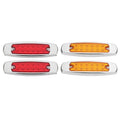 4pcs 12LED Sealed Side Marker Clearance Light for Trailer (RHD)
