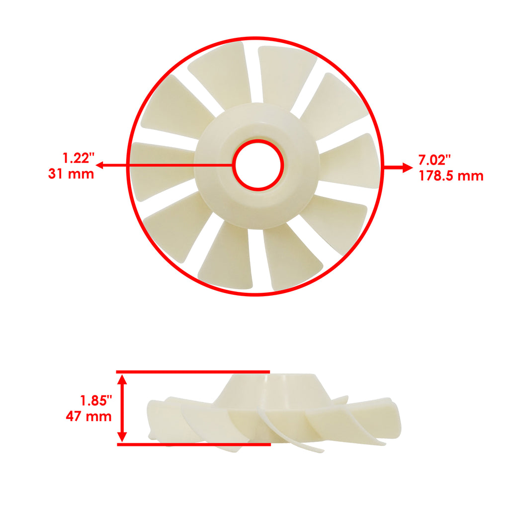 Hydro Fan Replacement for White Outdoor C79GF LT-4600 (1991–2001)