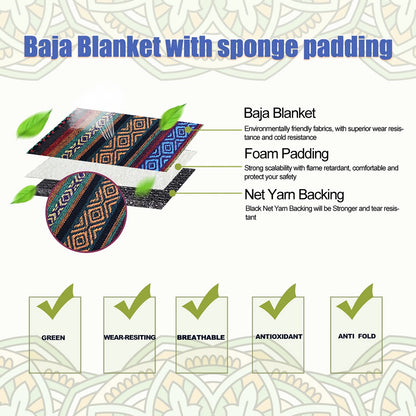 1pc Baja Blanket Bucket Front Seat Cover Protector for Universal Cars