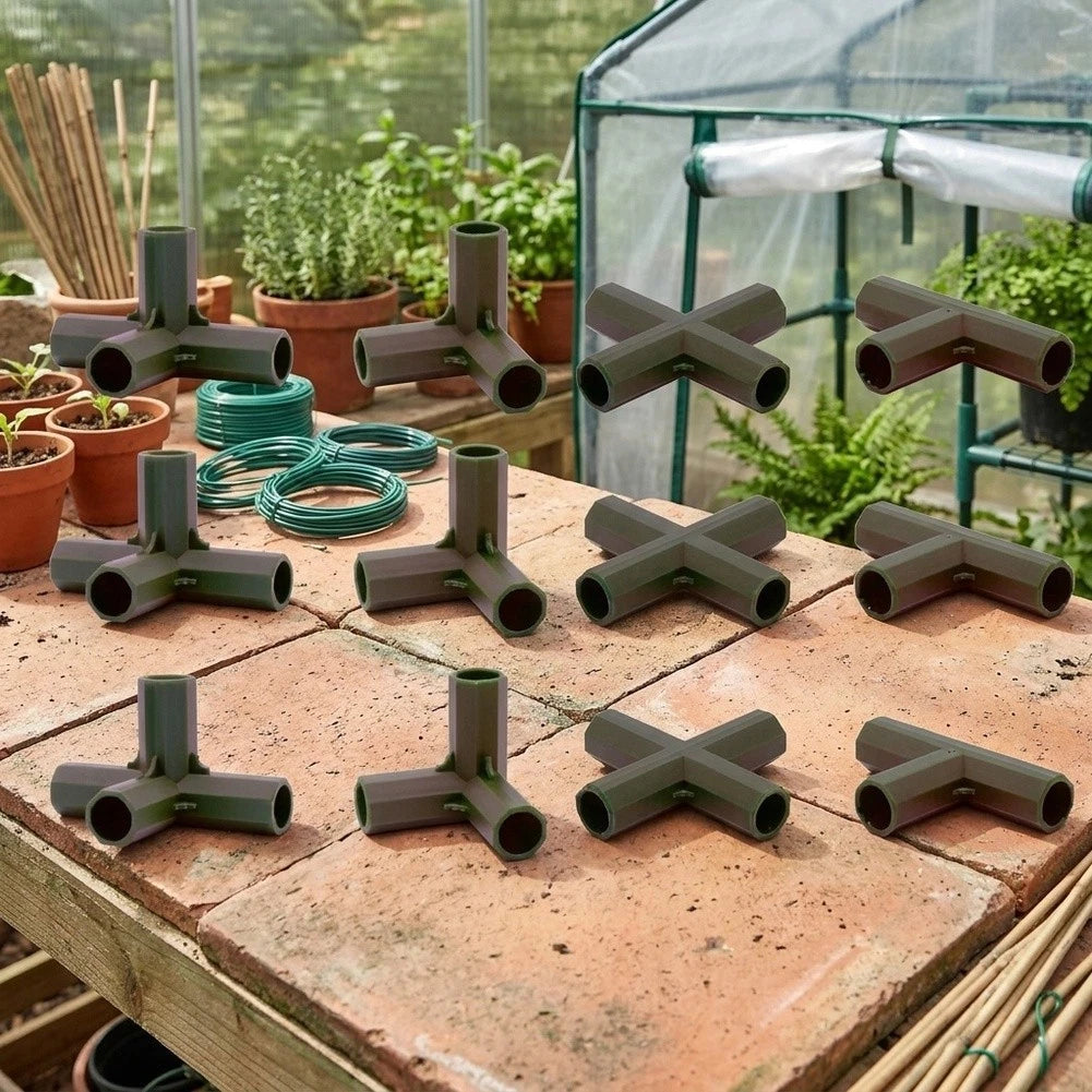 12PCS 16MM Inner Diameter Connectors for Greenhouse Frame Construction