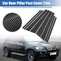 Car Door Window Pillar Post Cover Trim Gloss Carbon Pattern for BMW X5 (2007–2014)