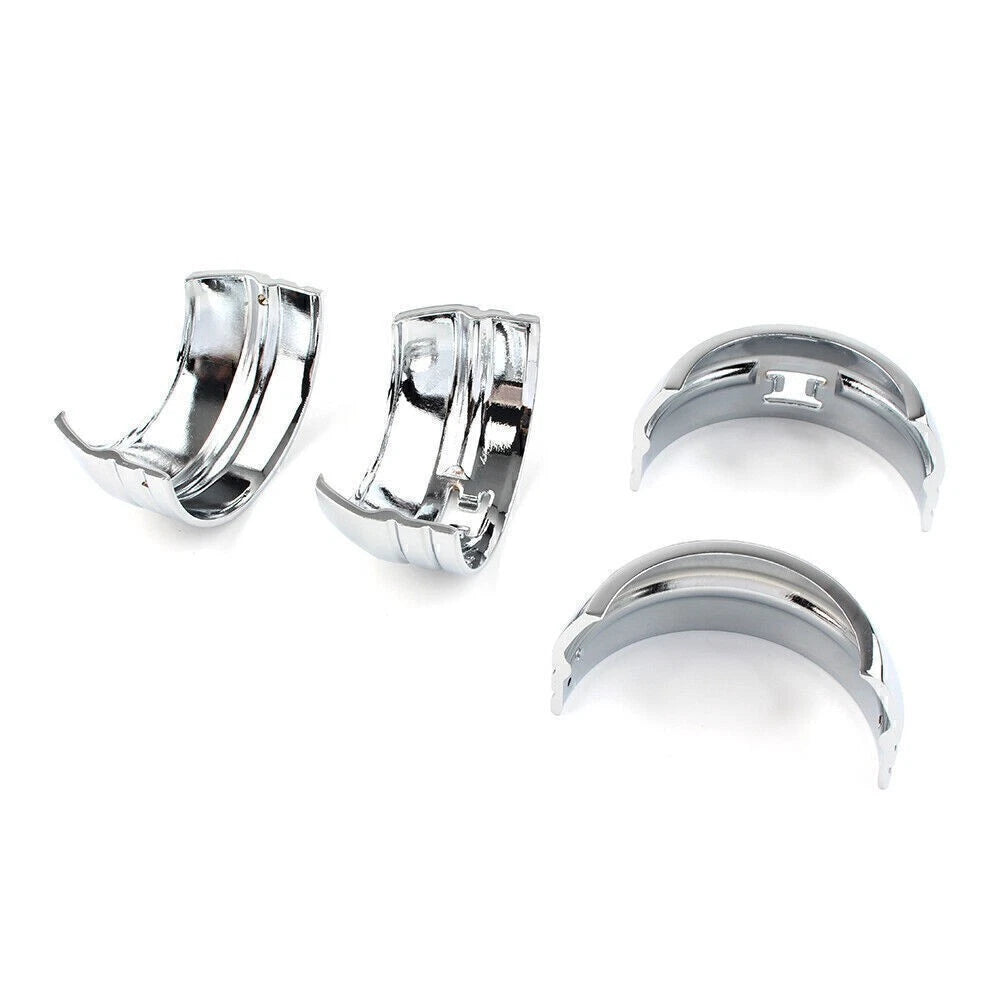 Set of 2 Chrome Fork Boot Covers for Harley Davidson FXD (2006–2017)