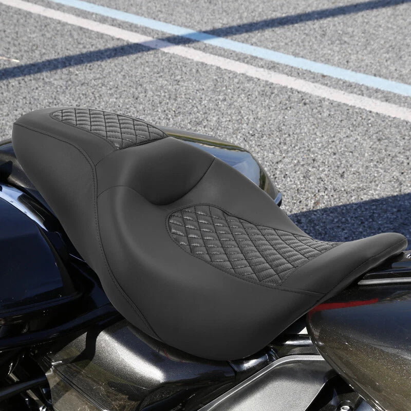Driver & Passenger Seat for Harley Touring Street Glide FLHX (2009–2023) Black