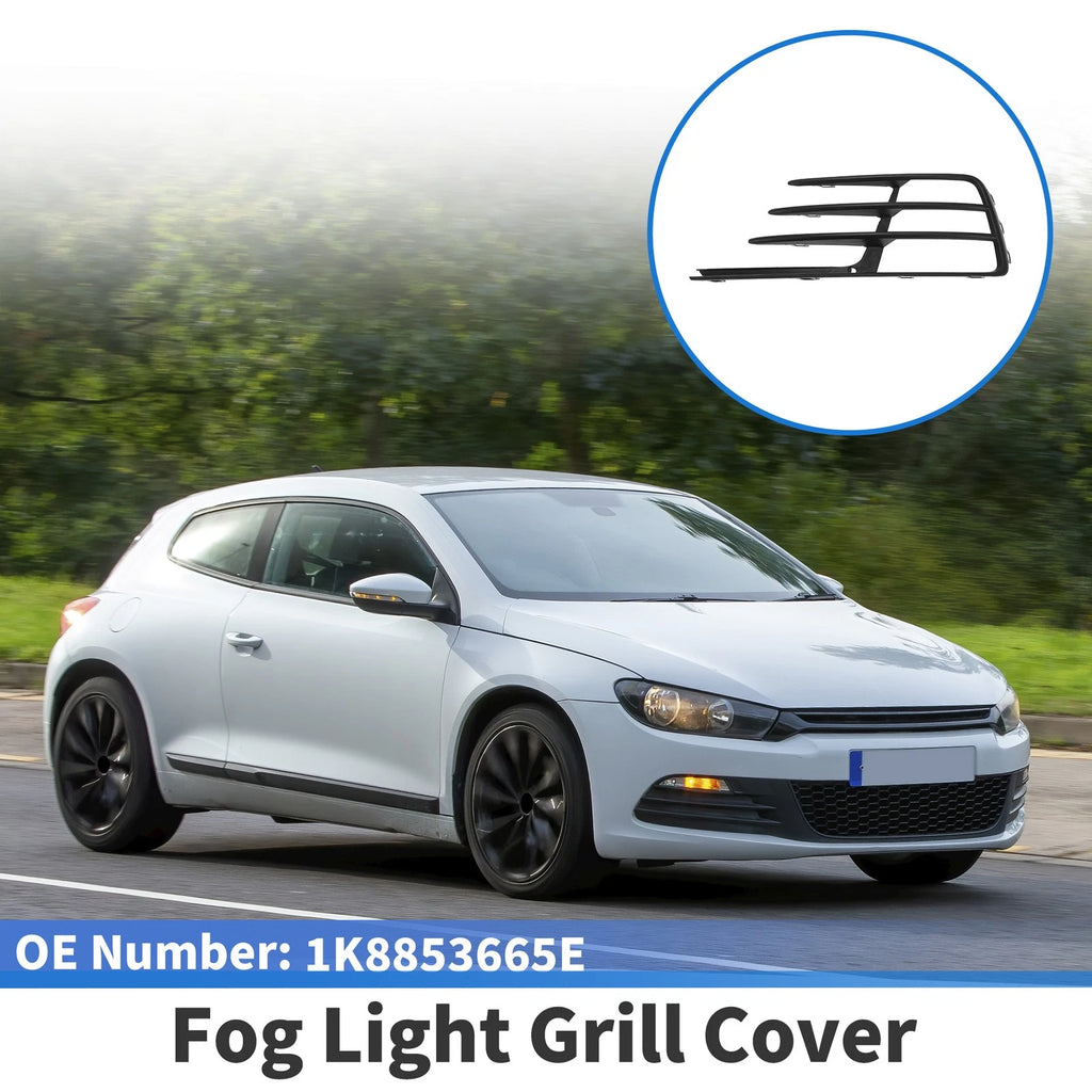 Left Front Fog Light Grill Replacement for Volkswagen Scirocco (2014–2017)