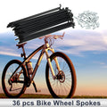 Bicycle Spokes Nipple Set 143mm Carbon Steel Black Universal (2000–2000)