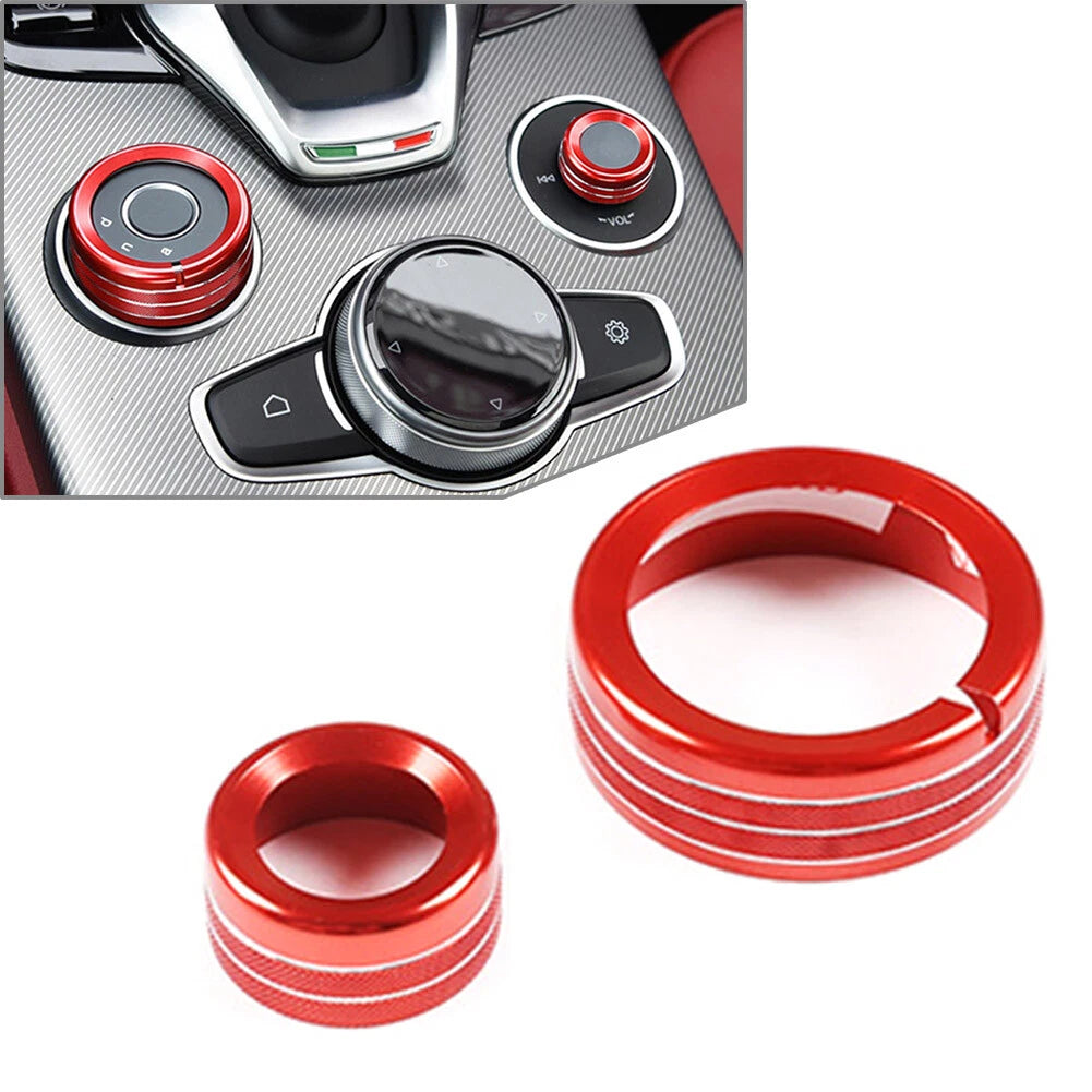 Multimedia Knob Ring for Alfa Romeo Giulia Stelvio (2020–2021)