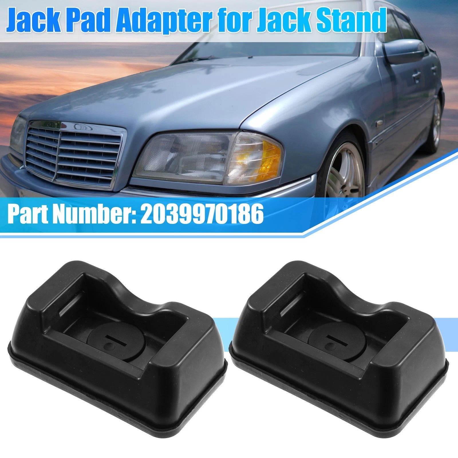 2 Pcs Jacking Support Plug Lift Block for Mercedes-Benz C230 W203 (2001–2006)