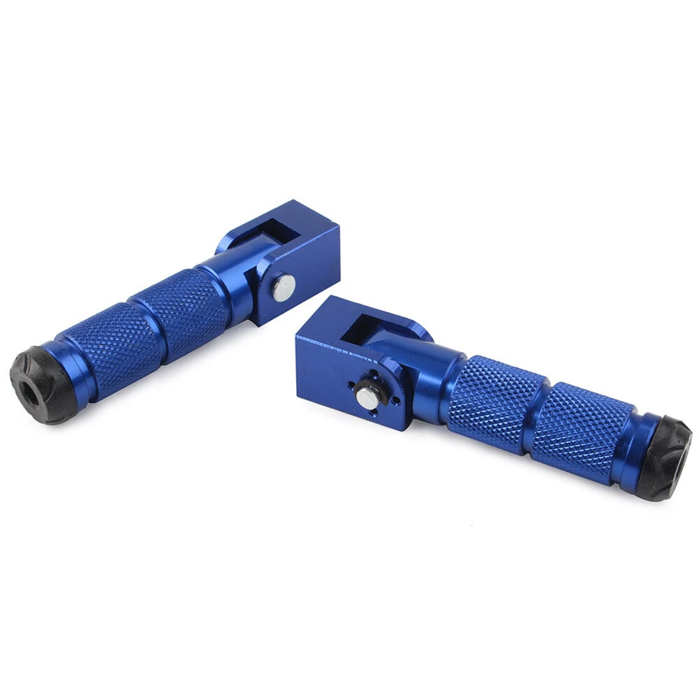 2X 8mm Folding Footpegs for Motorcycle Universal
