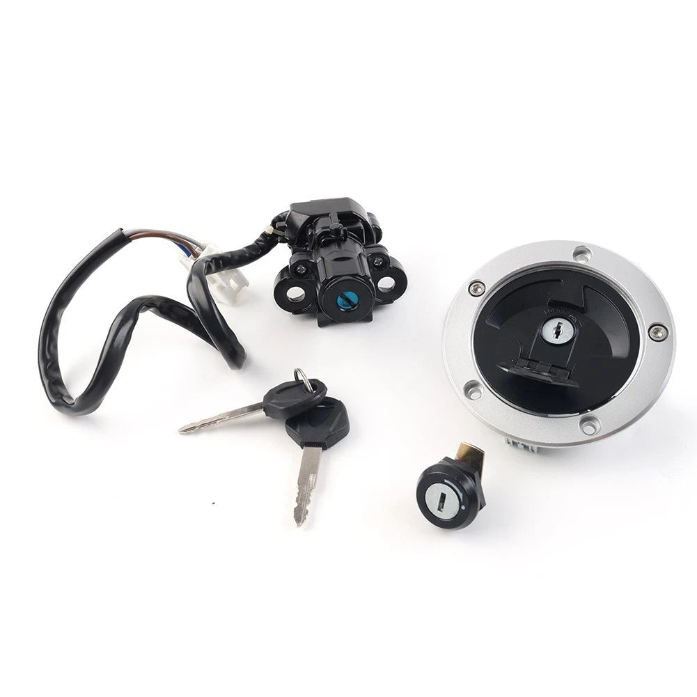 Fuel Gas Cap Ignition Switch Seat Lock Set for Kawasaki Vulcan S 650 (2014–2022)
