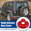 Radio Antenna Base Cover for Jeep Wrangler, Gladiator (2018–2023) - Red