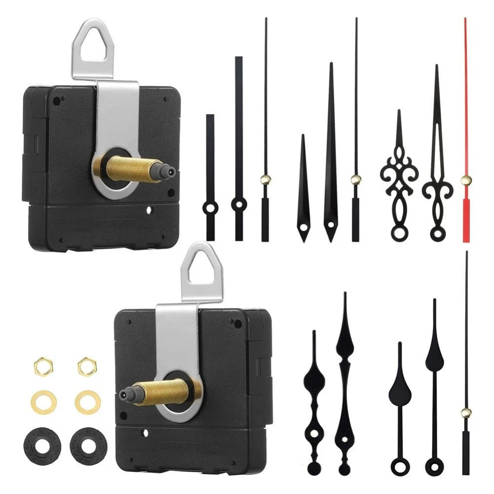 Quartz Movement Clock Kit with Battery, Motor, and Hands Replacement