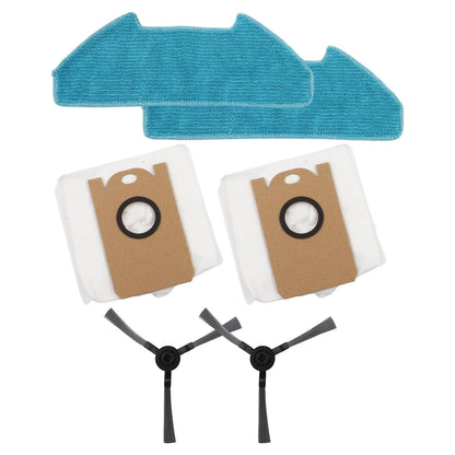 Replacement Cloth Dust Bags and Side Brush Kit for Redkey R10 Robot Vacuum
