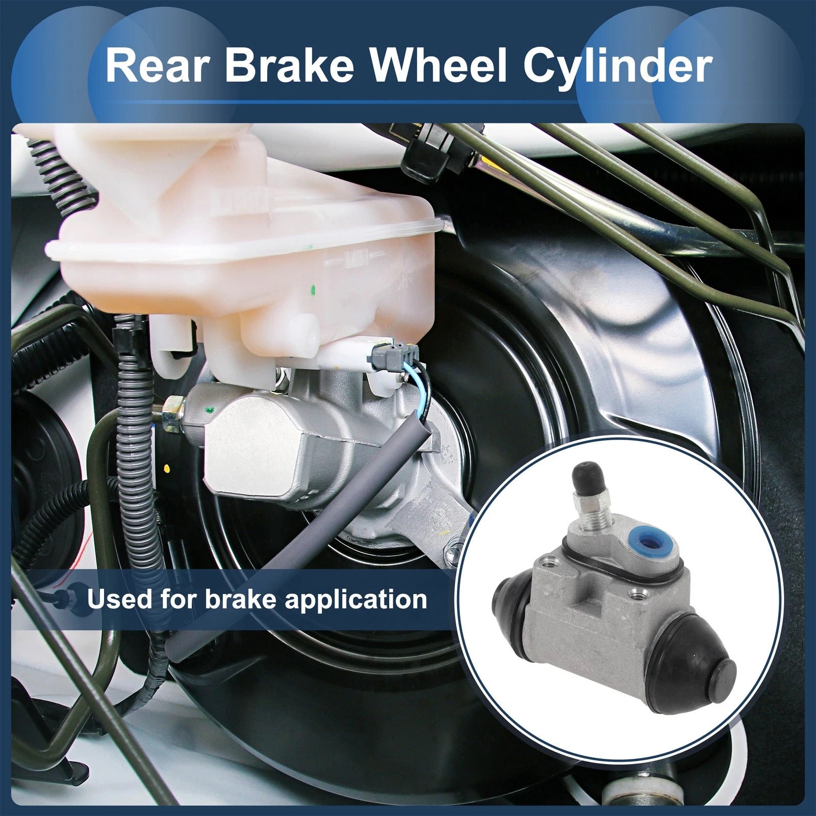 Brake Wheel Cylinder Rear Right Replacement for Hyundai Pony (X-2) (1989–1995)