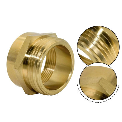 Brass Hose Adapter 1-1/2 NPT Female Hexagonal Fitting for Automotive