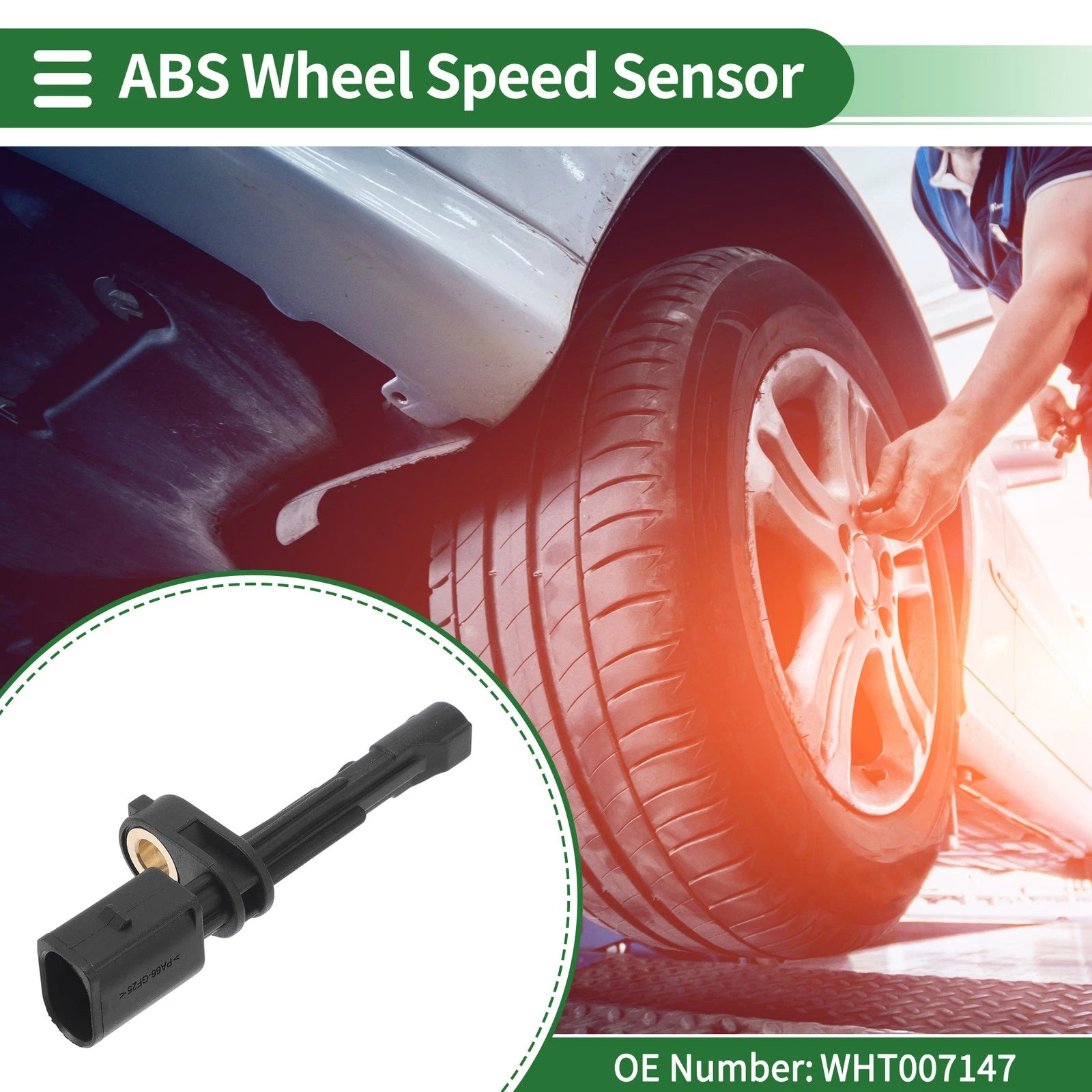 ABS Wheel Speed Sensor No.WHT007147 for Audi Q2 (2018–2019) Left/Right Rear
