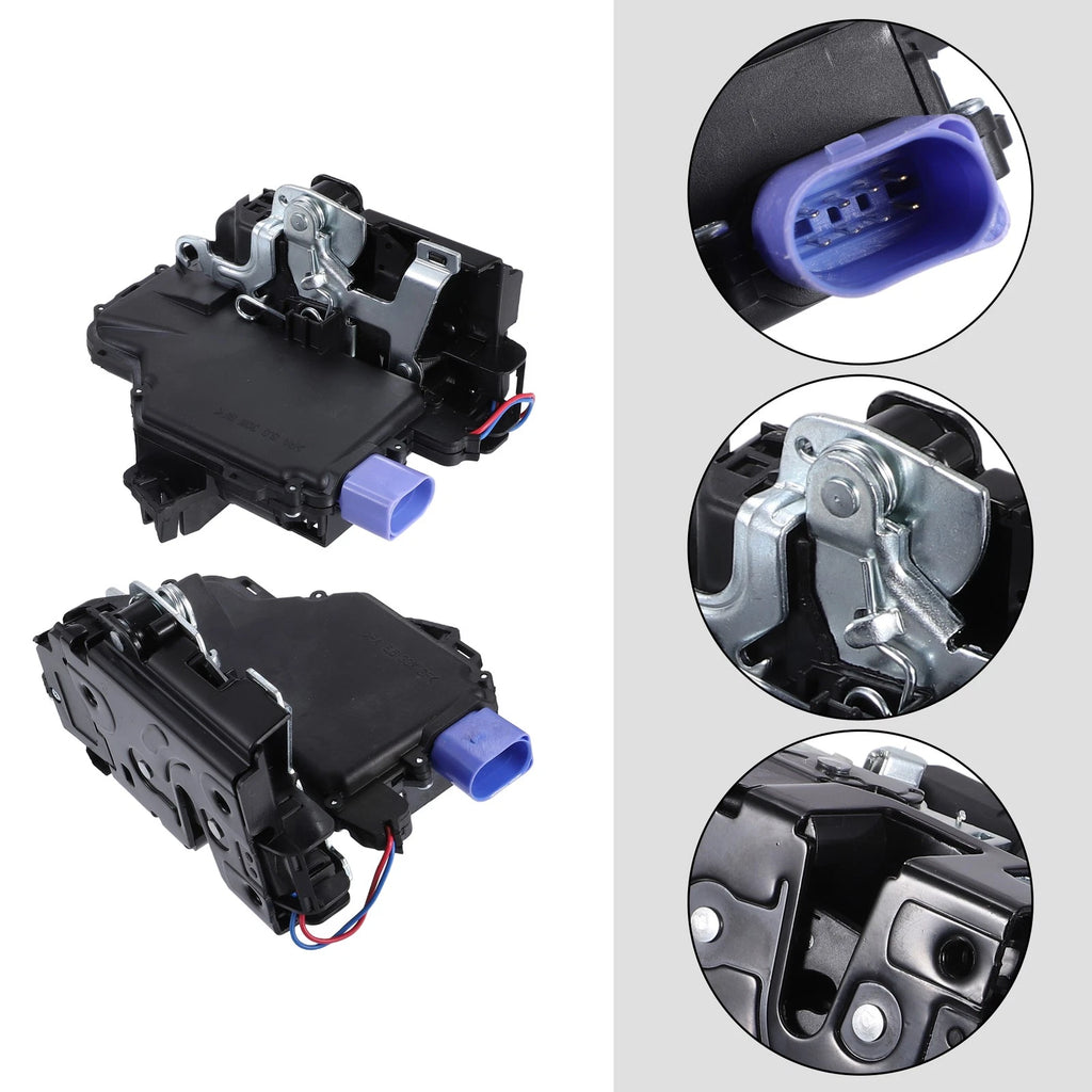 Door Latch Actuator Assembly Front Left Right Pair for Volkswagen Polo (2009–2017)