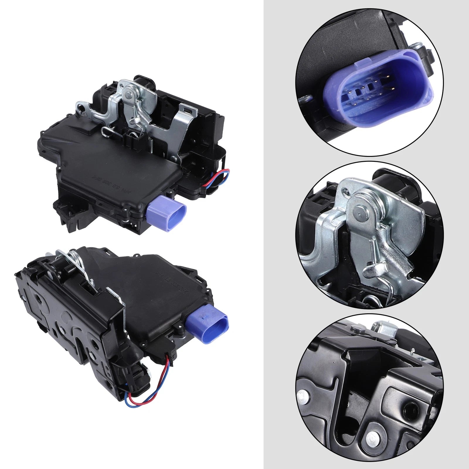 Door Latch Actuator Assembly Front Left Right Pair for Volkswagen Polo (2009–2017)