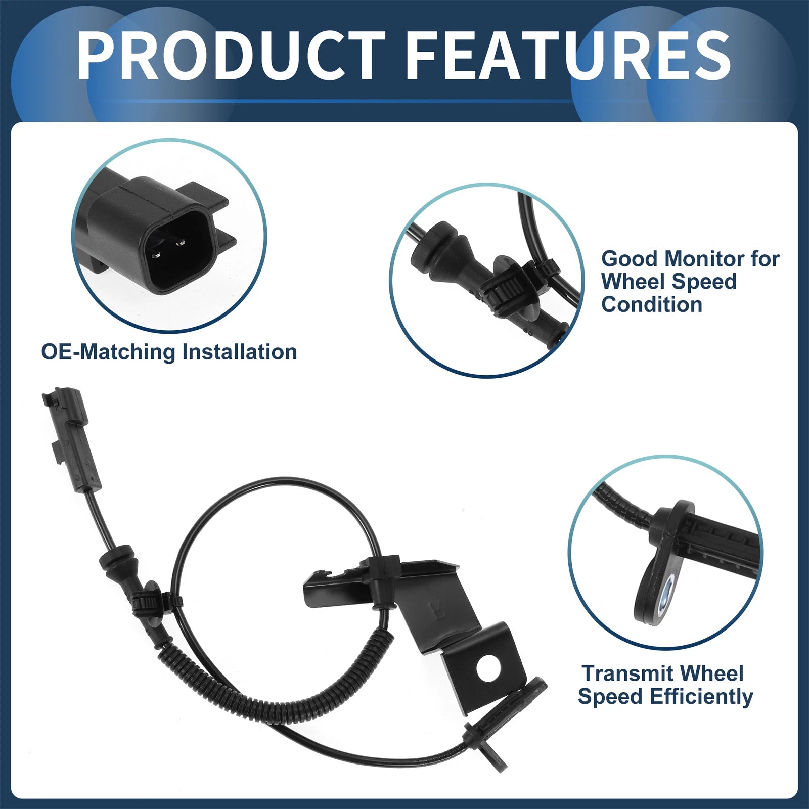 ABS Wheel Speed Sensor F2GZ2C204A for Ford Edge (2015–2019) Front Right