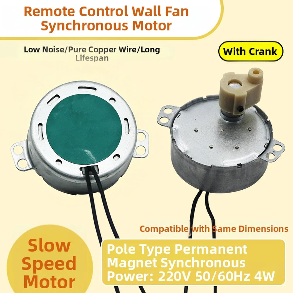 2 Piece Shaking Head Motor for Fan Rotation (Floor or Wall Installation)