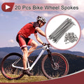 Bicycle Wheel Spokes 85mm Replacement Kit for 20 Set 304 Stainless Steel