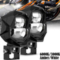 2X LED Spot Light Auxiliary Headlight for Motorcycle