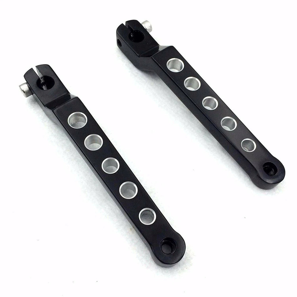 Black Aluminum Heel/Toe Shift Levers for Harley Road King (1988–Present)