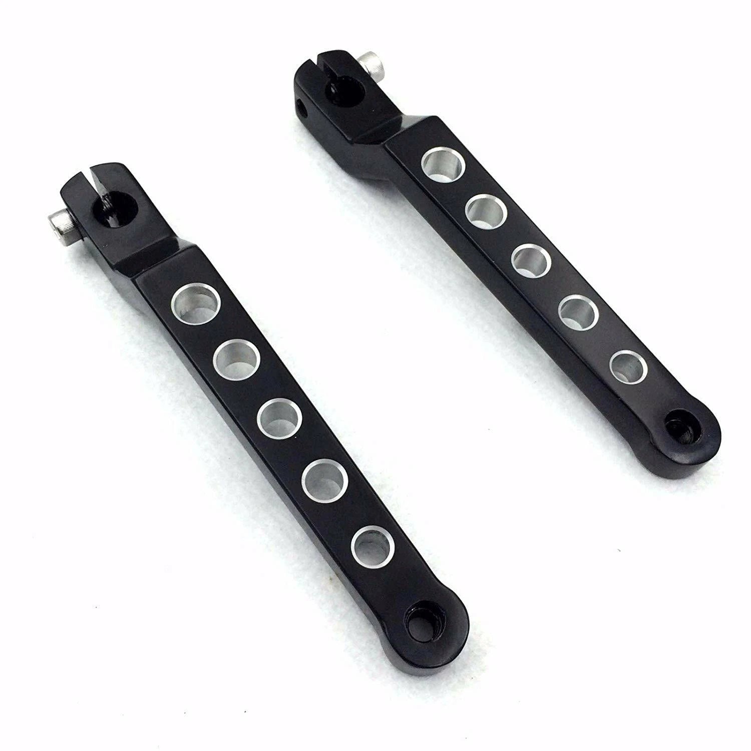 Black Aluminum Heel/Toe Shift Levers for Harley Road King (1988–Present)