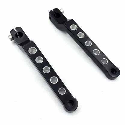 Black Aluminum Heel/Toe Shift Levers for Harley Road King (1988–Present)