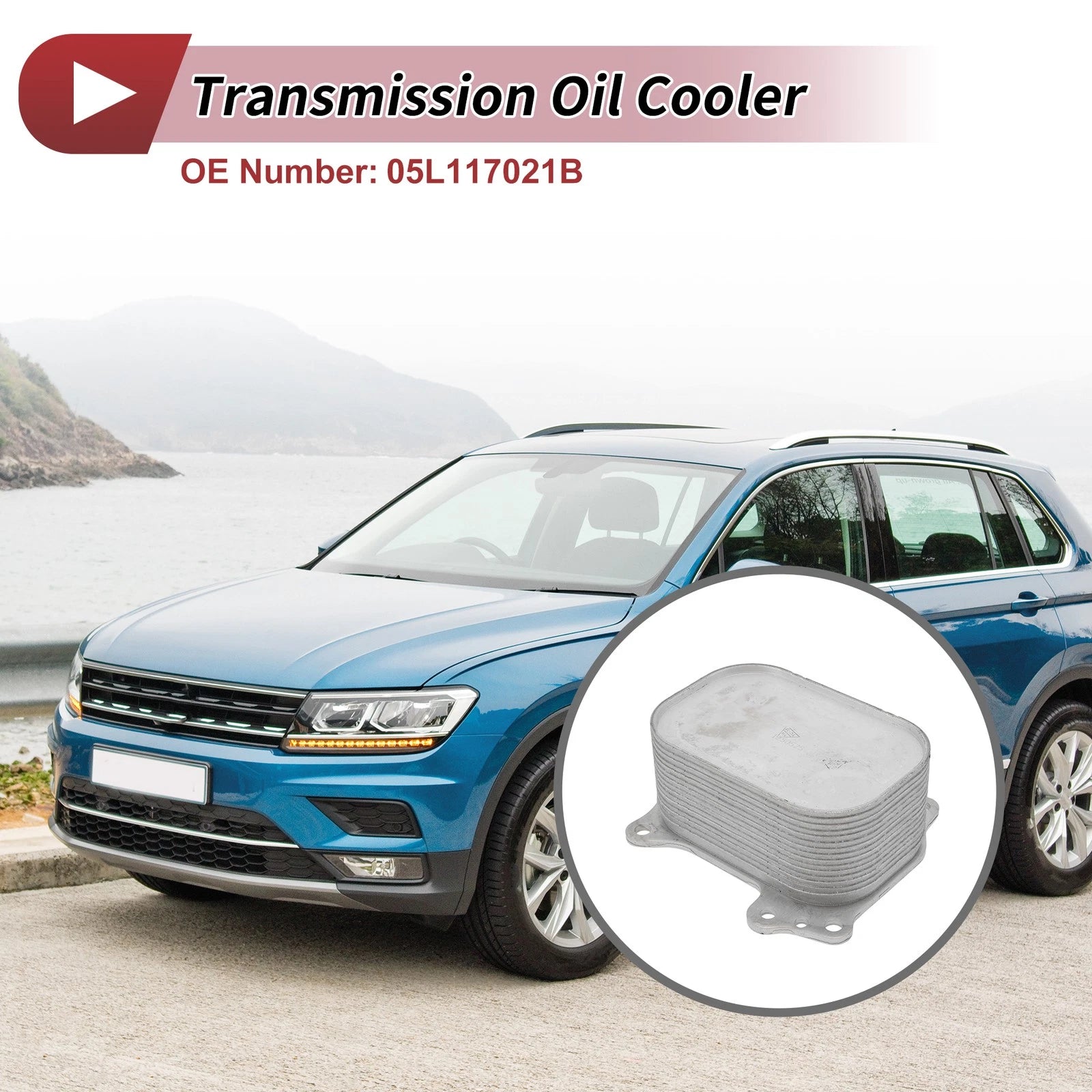 Engine Oil Cooler with O-Ring Seals for Volkswagen Tiguan (2016–2020)