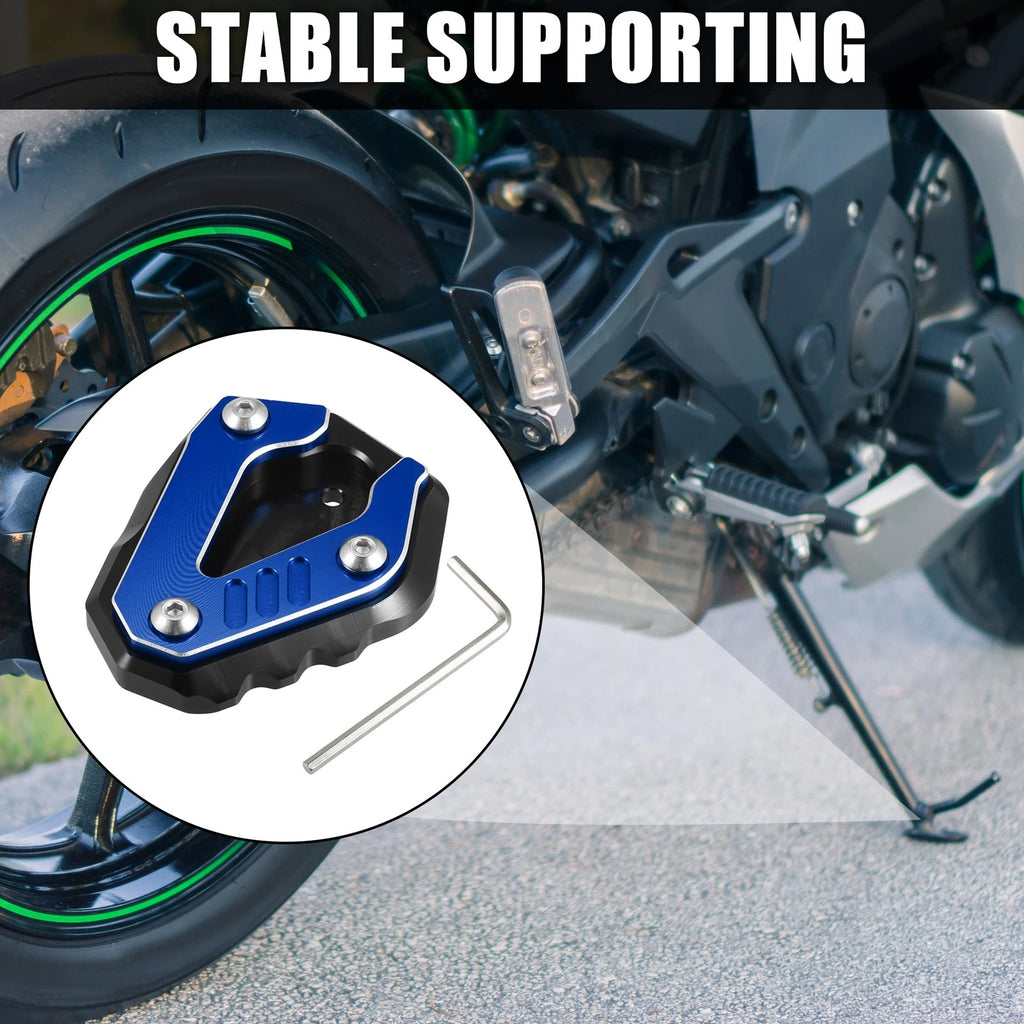 Aluminum Alloy Kickstand Pad Replacement Set for BMW S1000RR (2019–2023)